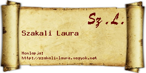 Szakali Laura névjegykártya
